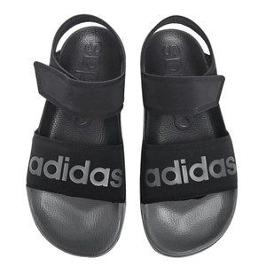 NIB ADILETTE Unisex SANDALS Core Black / Grey Five / Core Black Size 10